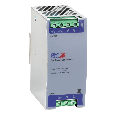 284547 КЭАЗ | Блок питания OptiPower DR-75-24-1
