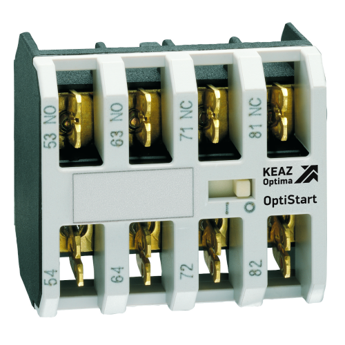 335870 КЭАЗ | Блок контактный OptiStart K-MX-F1002 фронтальный 2НЗ, клеммы фастон, для мини-контакторов M
