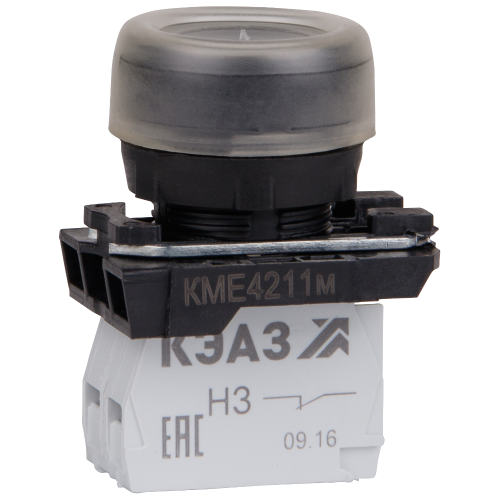248243 КЭАЗ | Кнопка КМЕ4211м-черный-1но+1нз-цилиндр-IP65-КЭАЗ
