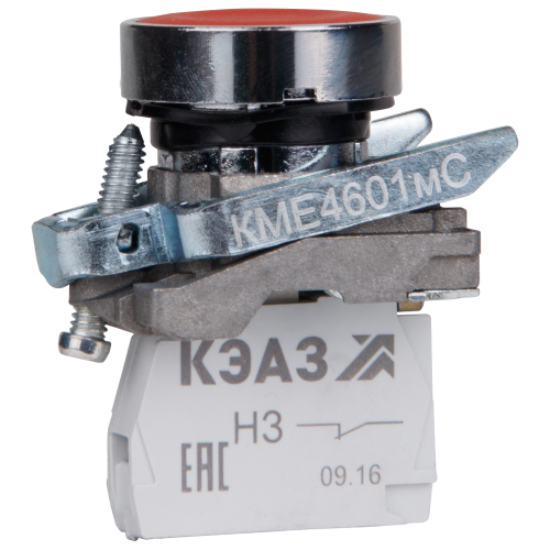 271785 КЭАЗ | Кнопка КМЕ4111мС-красный-1но+1нз-цилиндр-IP40-КЭАЗ
