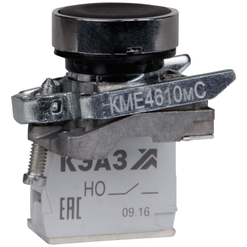 354434 КЭАЗ | Кнопка КМЕ4111мС-черный-1но+1нз-цилиндр-IP40-КЭАЗ
