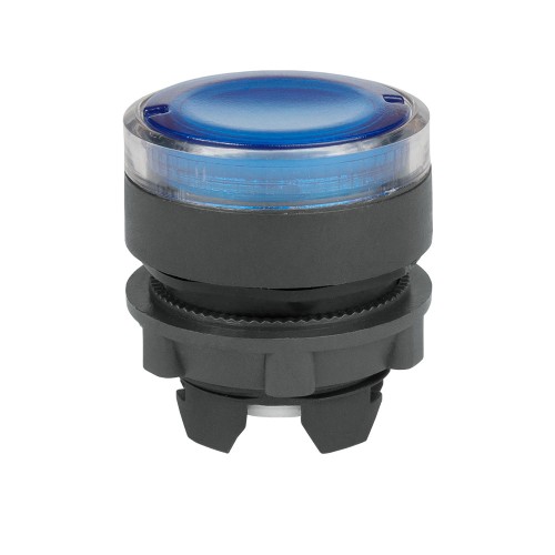 332309 КЭАЗ | Головка кнопки OptiSignal D22 A5-PL-6 с подсветкой синяя пластик ZB5AW363
