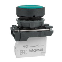 Кнопка OptiSignal D22 C5-P-310 зеленая пластик 1НО XB5AA31
