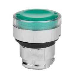 Головка кнопки OptiSignal D22 A4-PL-3 с подсветкой зеленая металл ZB4BW333
