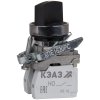 354471 КЭАЗ | Переключатель КПЕ1510РС-черный-1но+0нз-ручка-фикс-2поз-IP54-КЭАЗ