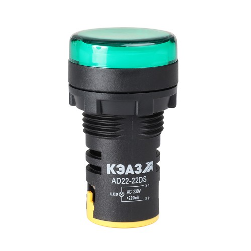 238693 КЭАЗ | Лампа AD22DS(LED) матрица D22мм зеленый 230В-КЭАЗ
