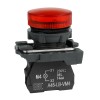 332191 КЭАЗ | Сигнальная лампа OptiSignal D22 C5-L-B4 красная пластик 24VAC/DC XB5AVB4