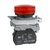 332176 КЭАЗ | Сигнальная лампа OptiSignal D22 C4-L-M4 красная металл 230-240VAC XB4BVM4