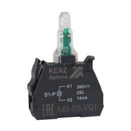 Световой-блок-OptiSignal-D22-A45-SB-VQ1-белый-380 В AC-с защитой от наводок ZBVQ1