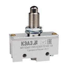 Микропереключатель МП-1102м/01 (толкатель шток-винт-базовый)-КЭАЗ
