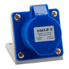 222746 КЭАЗ | Розетка для монтажа на поверхность 113-16А-6h-220AC-2P+PE-IP44