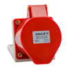 222757 КЭАЗ | Розетка для монтажа на поверхность 125-32А-6h-380AC-3P+PE+N-IP44