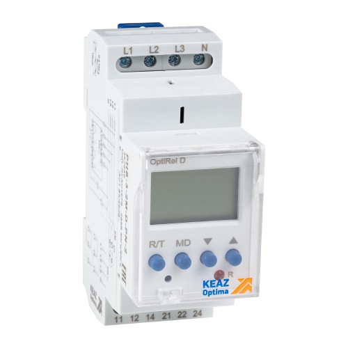 357850 КЭАЗ | Реле контроля фаз OptiRel D PHS-3-2M-D-PP-2 цифровое 3Ф 2СО