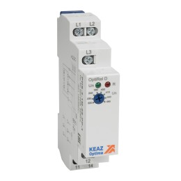 Реле контроля фаз OptiRel D PHS-3-1M-08-PP-1 без настр повышенного/пониженного асимметрии 3Ф 1СО
