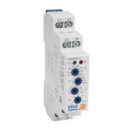 Реле контроля фаз OptiRel D PHS-3-1M-06-PN-1 повышенного/пониженного настр асимметрии 3Ф+N 1СО
