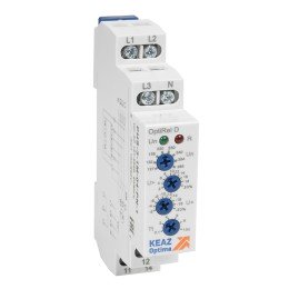 Реле контроля фаз OptiRel D PHS-3-1M-04-PP-2 повышенного/пониженного 3Ф 2СО
