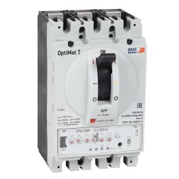 Выключатель автоматический для защиты двигателя OptiMat T160H ETA-M-COM 160A 3P

