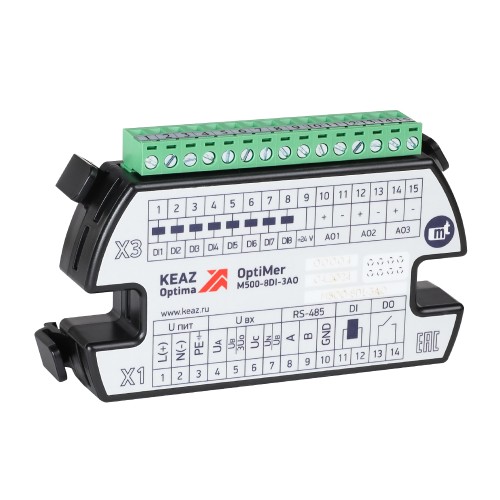 351305 КЭАЗ | Модуль расширения OptiMer-M500-8DI-3AO
