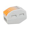 351063 КЭАЗ | Клемма строительно-монтажная OptiKit СМК 222-413 с рычагом 3 отверстия 0,2-2,5(4,0)мм2
