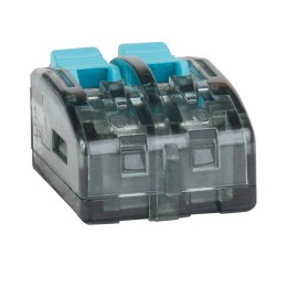 Клемма строительно-монтажная OptiKit СМК 221-412 с рычагом 2 отверстия 0,2-2,5(4,0)мм2
