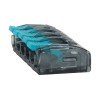 351069 КЭАЗ | Клемма строительно-монтажная OptiKit СМК 221-415 с рычагом 5 отверстий 0,2-2,5(4,0)мм2
