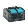 351064 КЭАЗ | Клемма строительно-монтажная OptiKit СМК 221-412 с рычагом 2 отверстия 0,2-2,5(4,0)мм2
