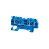 289754 КЭАЗ | Клемма с четырьмя контактами пружинная OptiClip СX-2,5-QUATTRO-(0,2-4)-I-BU-синий