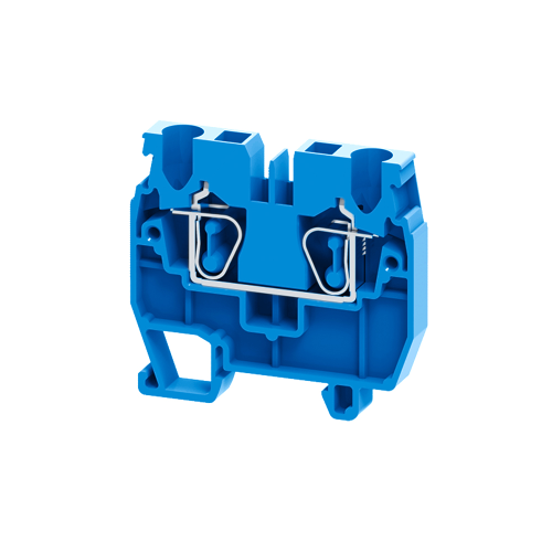 331822 КЭАЗ | Мини-клемма проходная пружинная OptiClip CXM-2,5-I-BU-24A-(0,2-2,5)-синий
