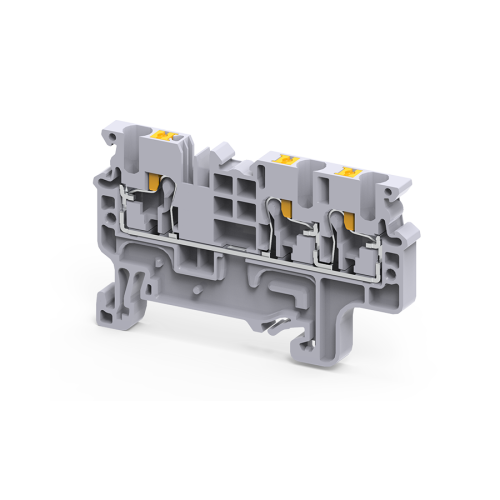 331844 КЭАЗ | Клемма с 3-мя контактами push-in OptiClip СP-2,5-TRIPLET-I-серый
