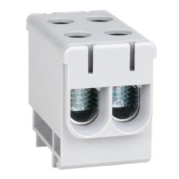 Клемма вводная силовая двойная OptiClip КВС 6-50 серая
