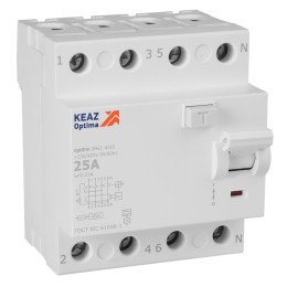 ВДТ без защиты от сверхтоков OptiDin DM63-4225-A-4,5-УХЛ4 (4P, 25, 30mA)
