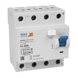 ВДТ без защиты от сверхтоков OptiDin DM63-41100-A-УХЛ4 (4P, 100, 10mA)
