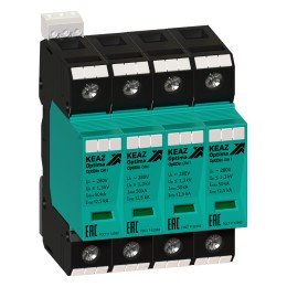 Ограничитель импульсных перенапряжений (УЗИП) OptiDin OM-I-4-280/12,5/R
