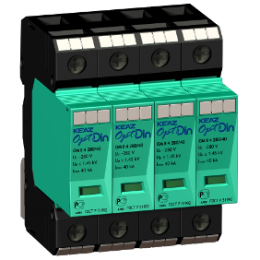 Ограничитель импульсных перенапряжений (УЗИП) OptiDin OM-II-4-280/40/X
