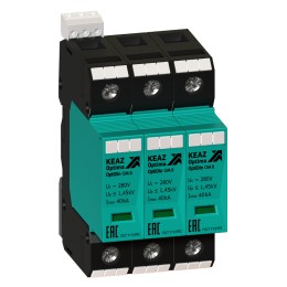 Ограничитель импульсных перенапряжений (УЗИП) OptiDin OM-II-3-280/40/S
