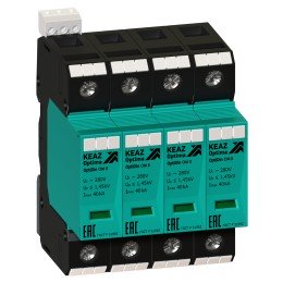 Ограничитель импульсных перенапряжений (УЗИП) OptiDin OM-II-4-280/40/R
